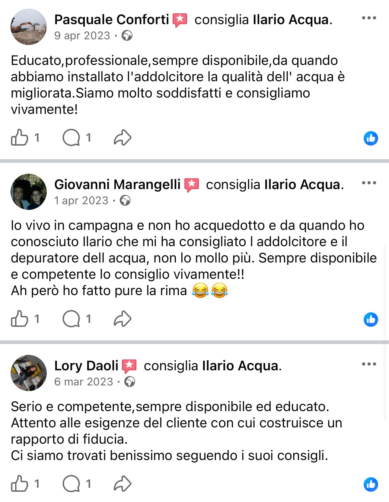 Testimonianza reale di cliente 3